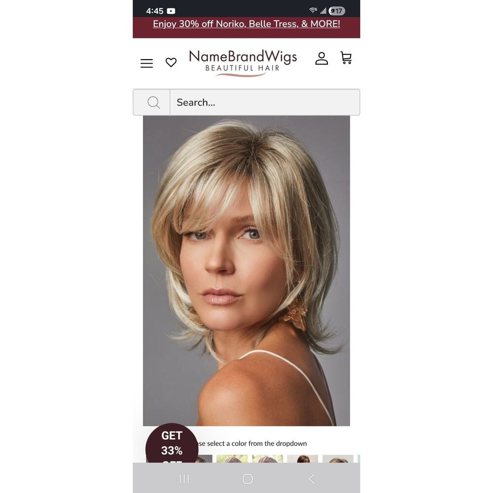 NWT Blonde NORIKO WIG 1647 CLAIRE Synthetic Soft Caramel Cream $250